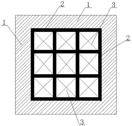 A kind of honeycomb structure plastic-wood composite material plate and preparation method thereof