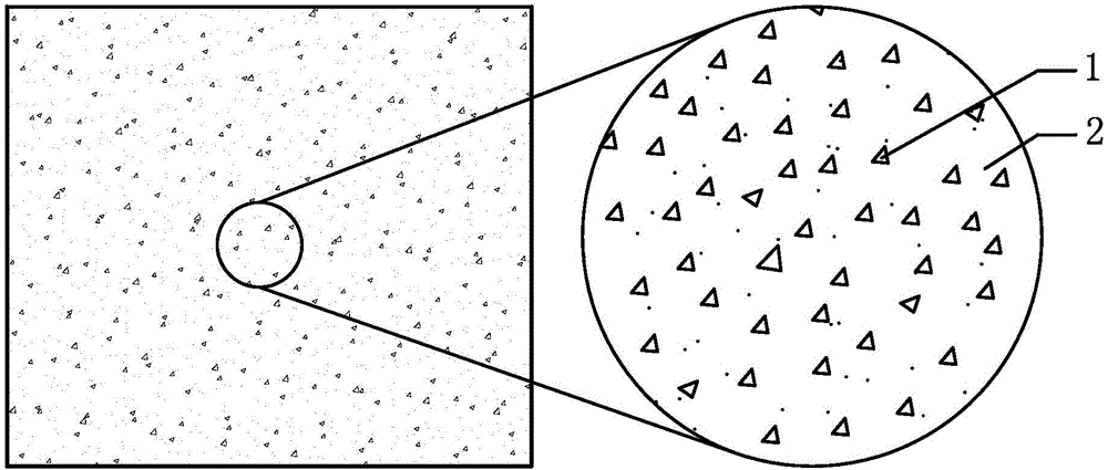 High-wave impedance concrete as well as preparation method and application thereof