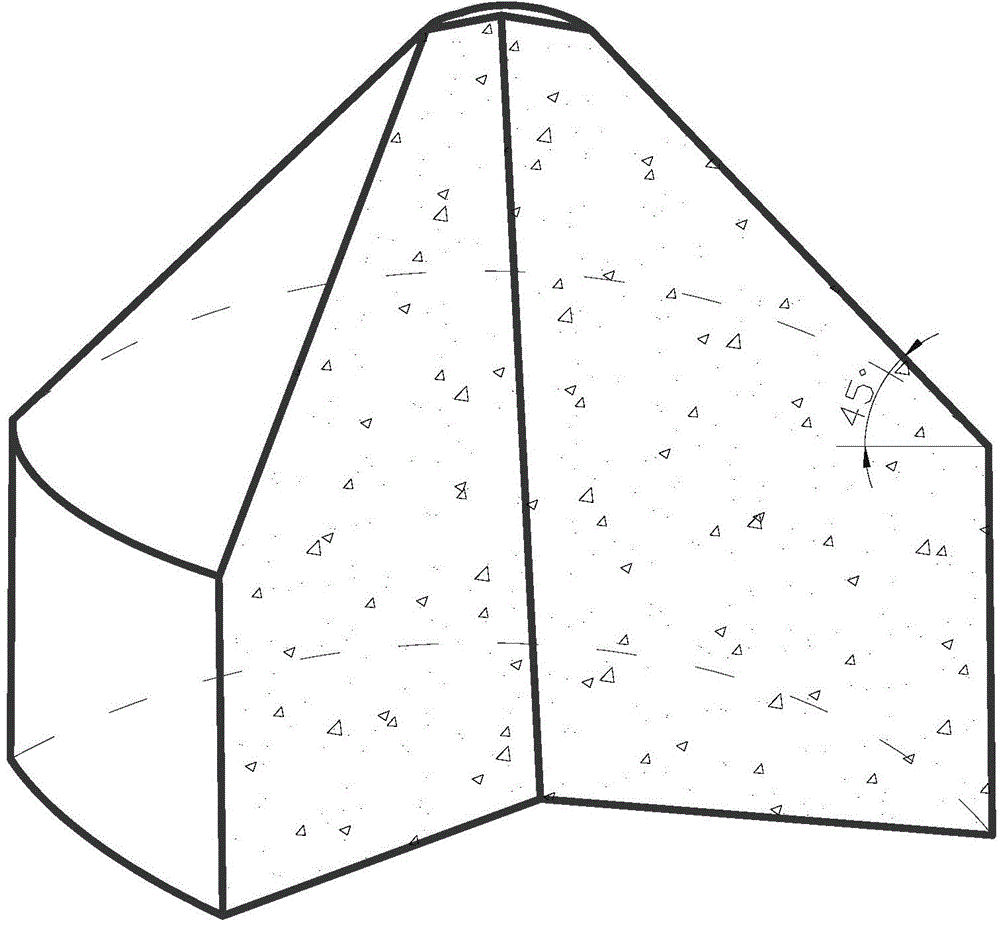 High-wave impedance concrete as well as preparation method and application thereof