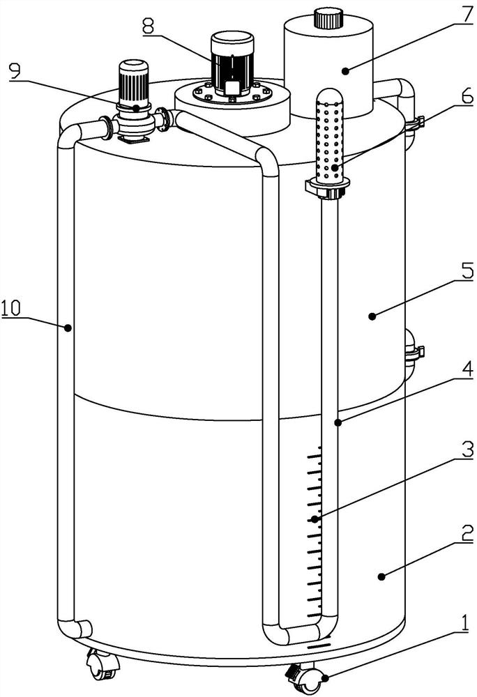 Cleaning device for gynecological nursing