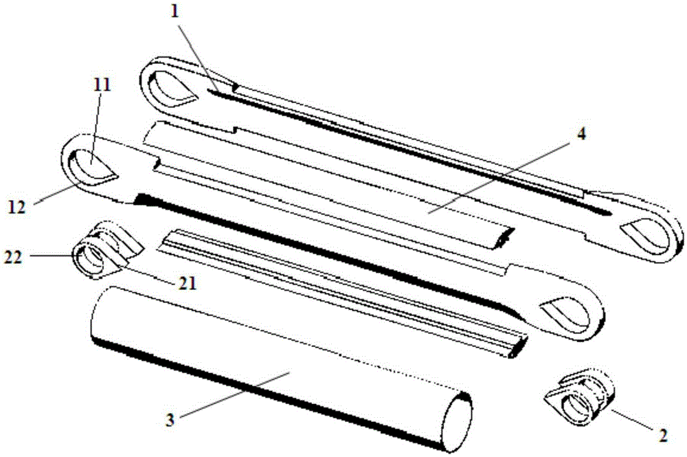 Light aviation bearing rod piece and producing method thereof