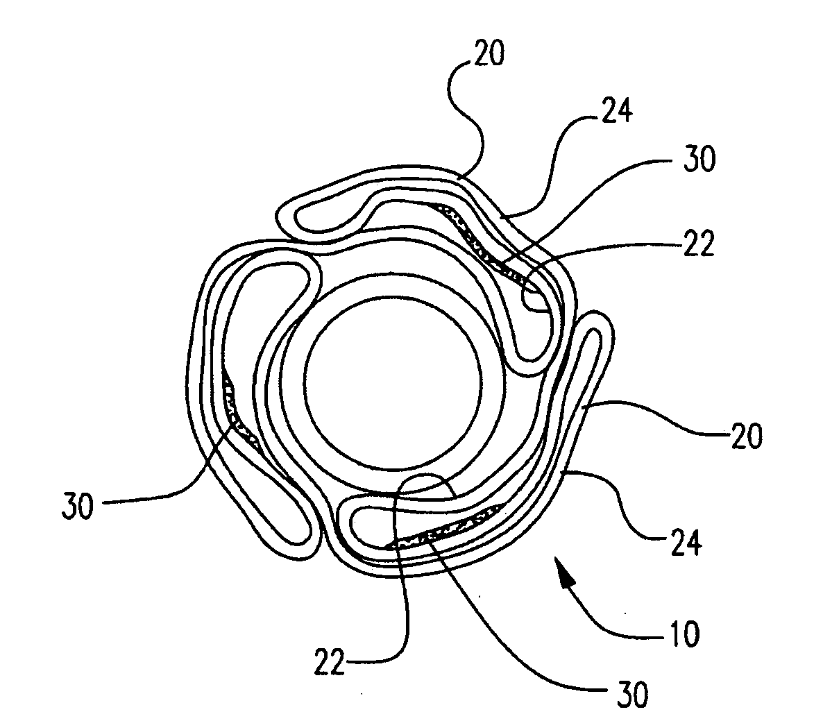 Selectively coated medical balloons