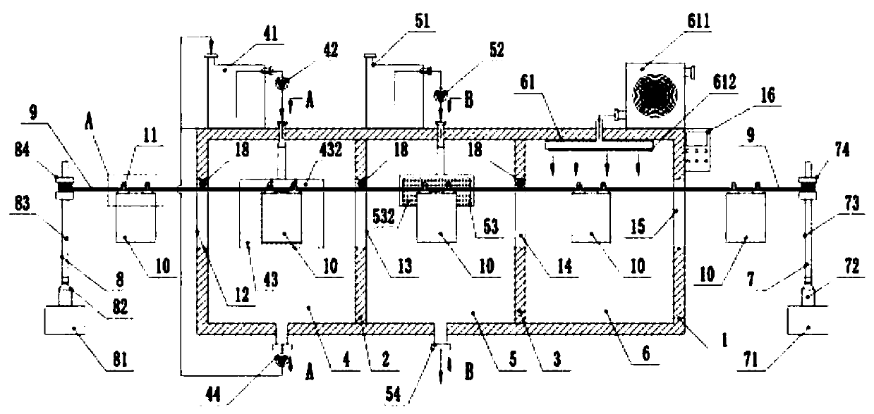 X-ray film developing and drying integrated device for imaging department