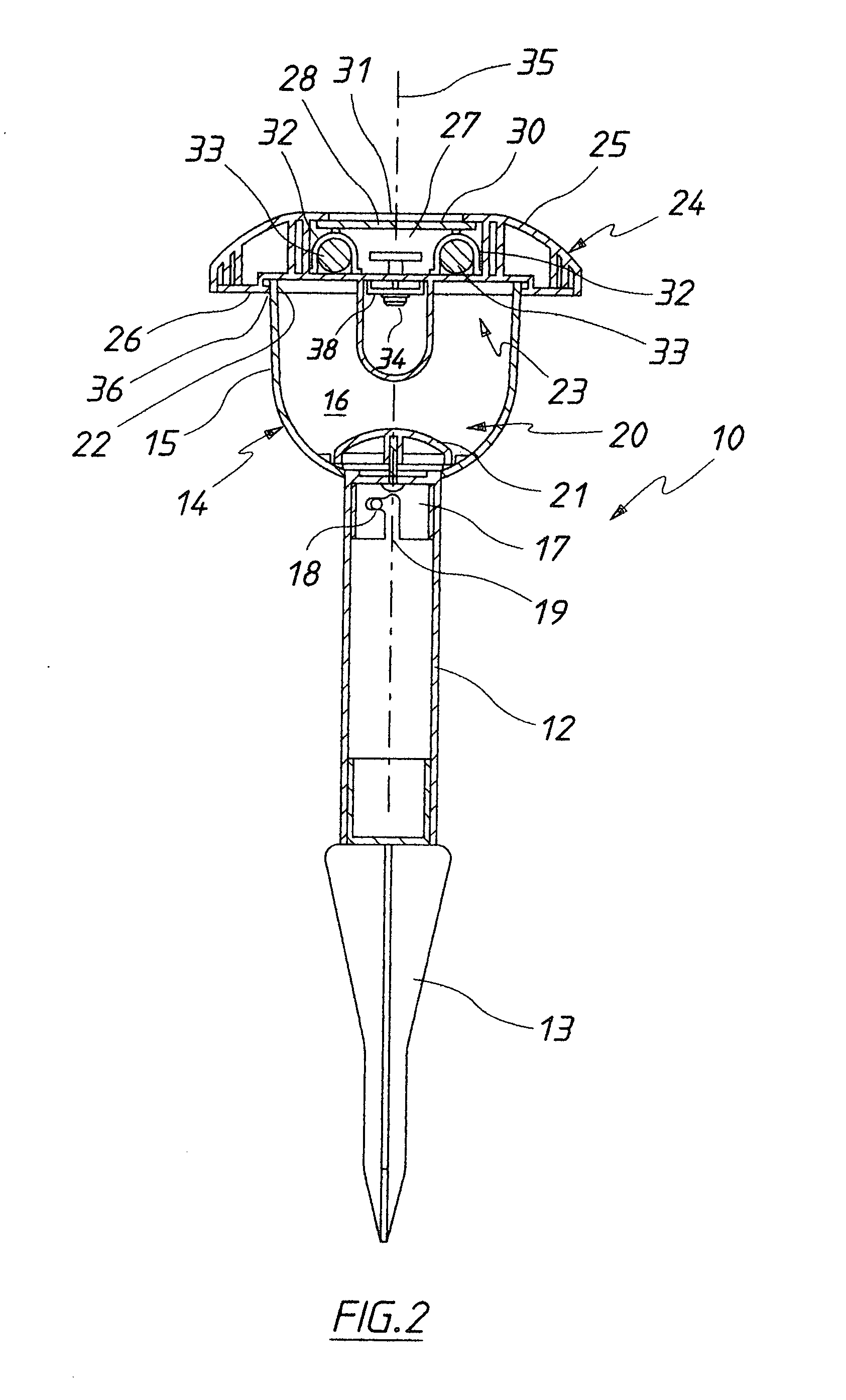 Solar powered light assembly to produce light of varying colours