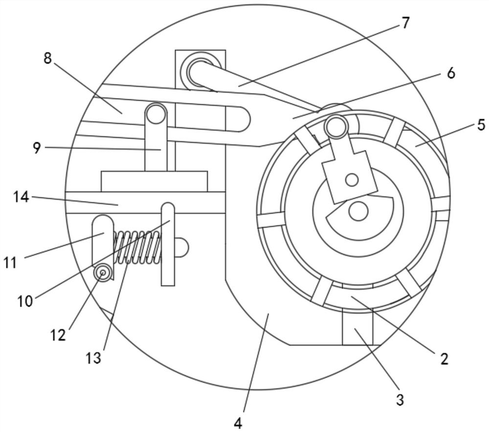 Environment-friendly polar fleece fabric sewing machine head assembly capable of preventing fluff blocking