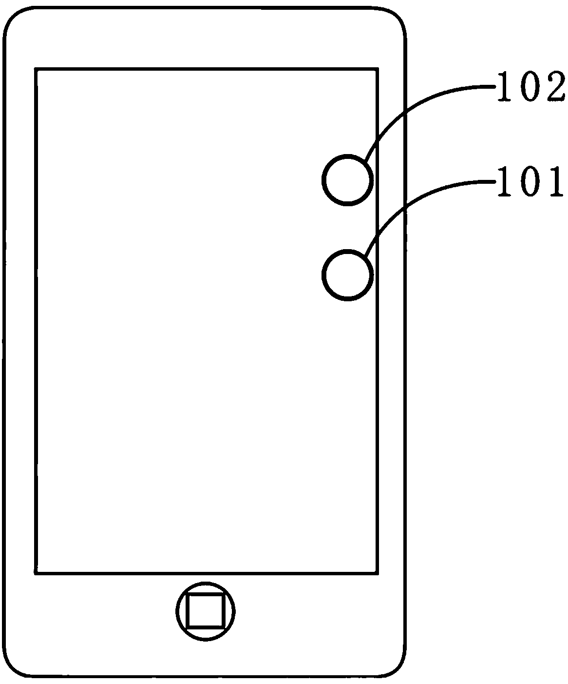 Floating button and device based on touch screen