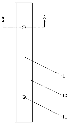 Measuring ruler for groove-shaped steel rail of tramcar