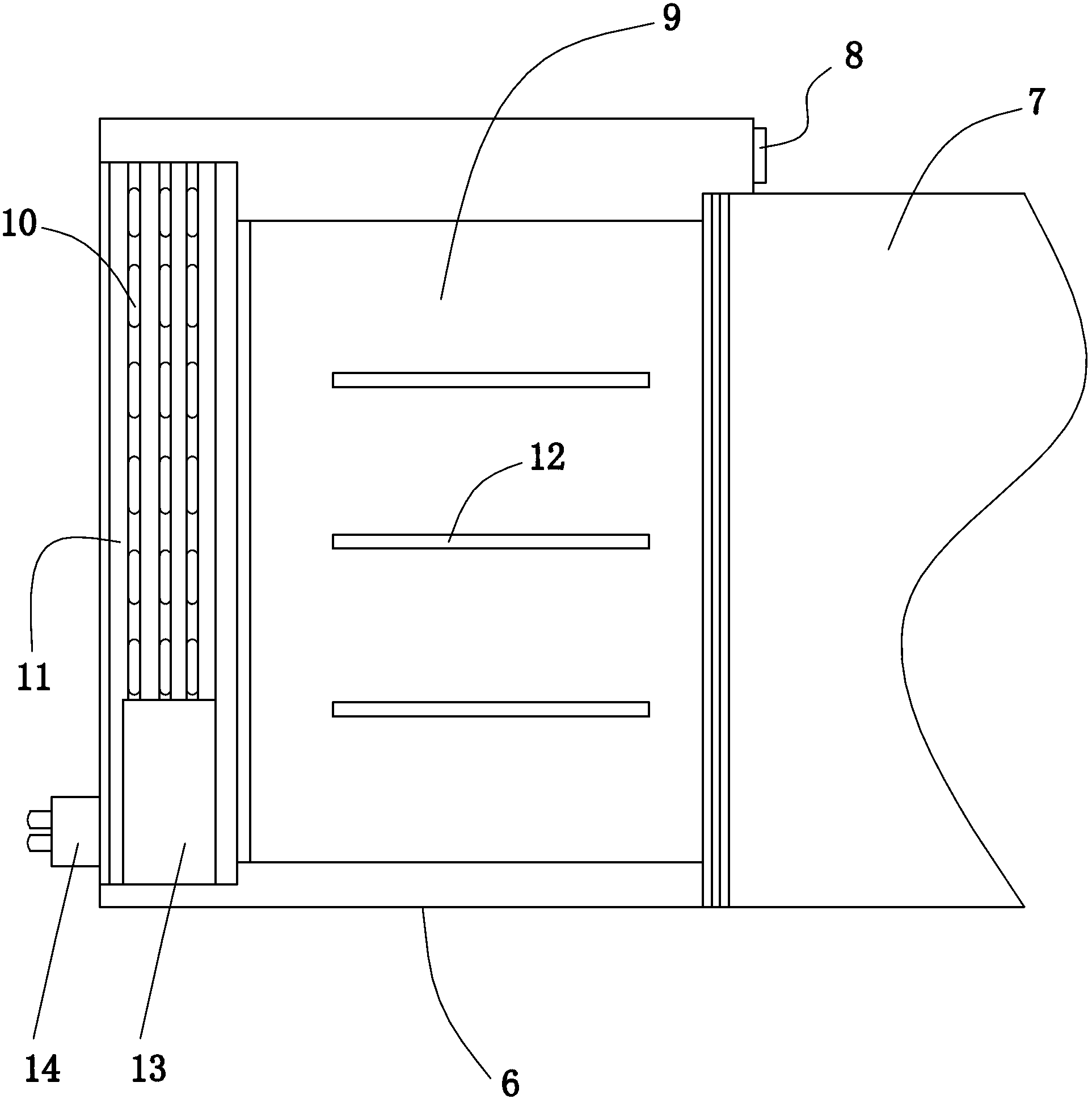 Combination type single box body storage cabinet