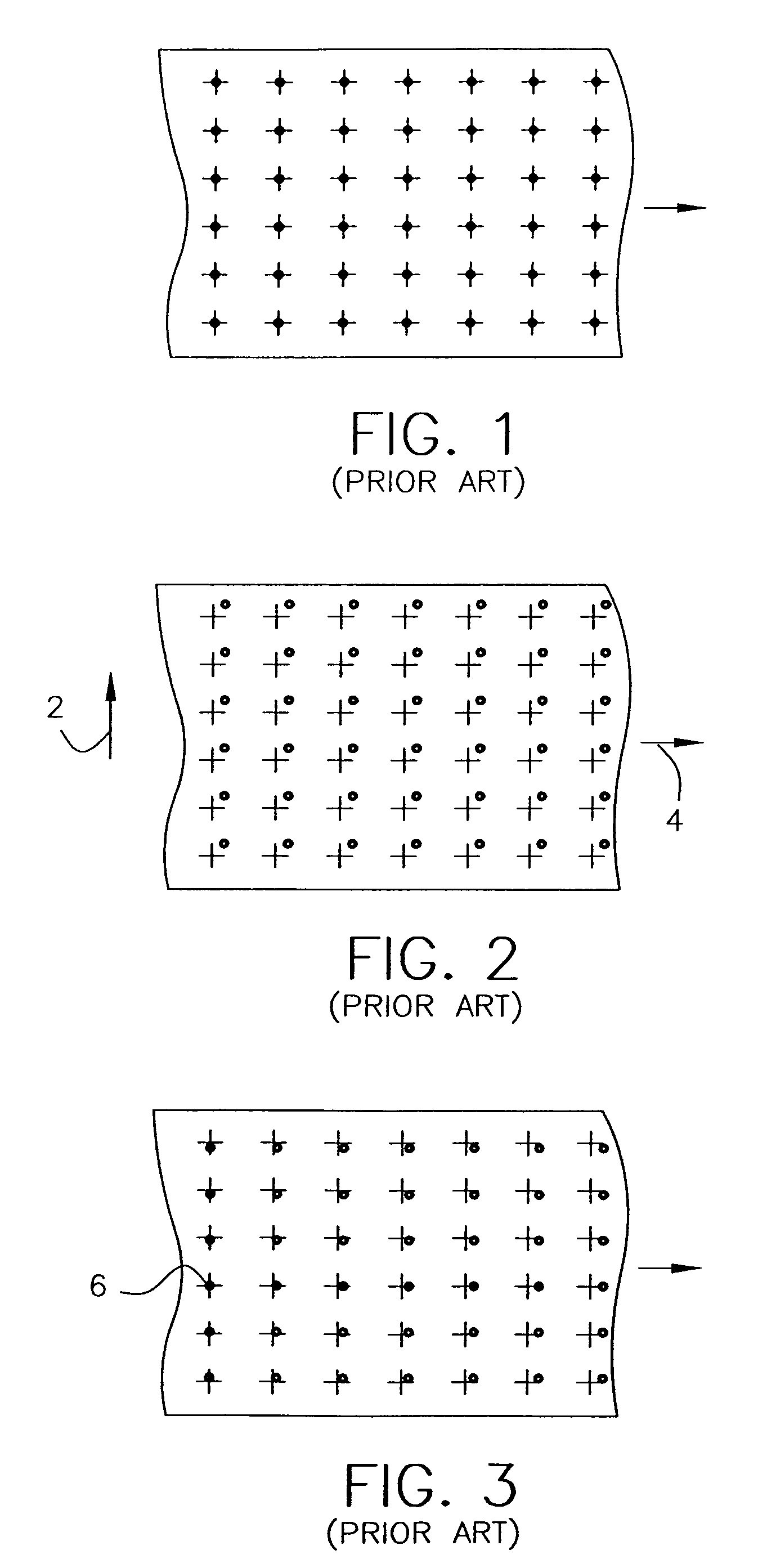 Method for registering patterns on a web