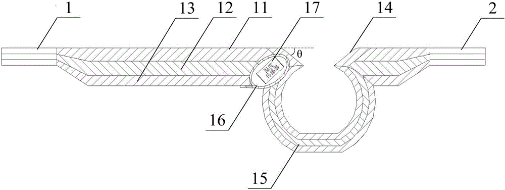 Monitoring type paper diaper capable of preventing excrement from adhering