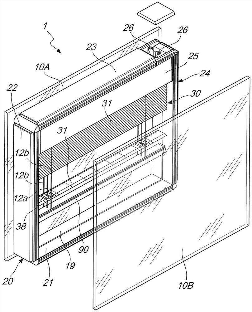 Building-integrated photovoltaic apparatus, in particular for windows and the like, method and slat for apparatus