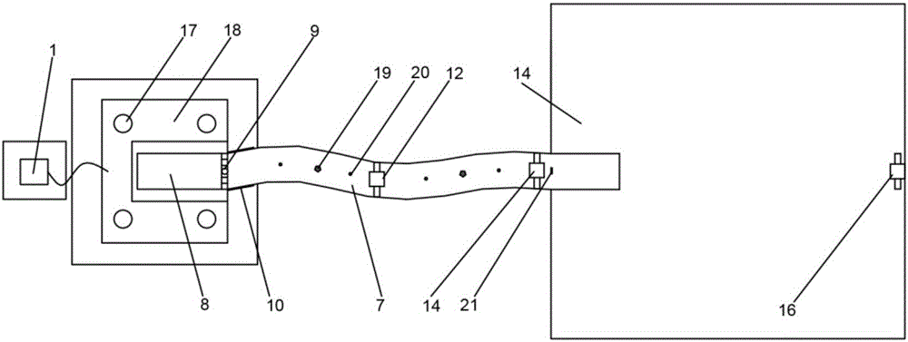 Flow-path-adjustable debris flow simulation test system