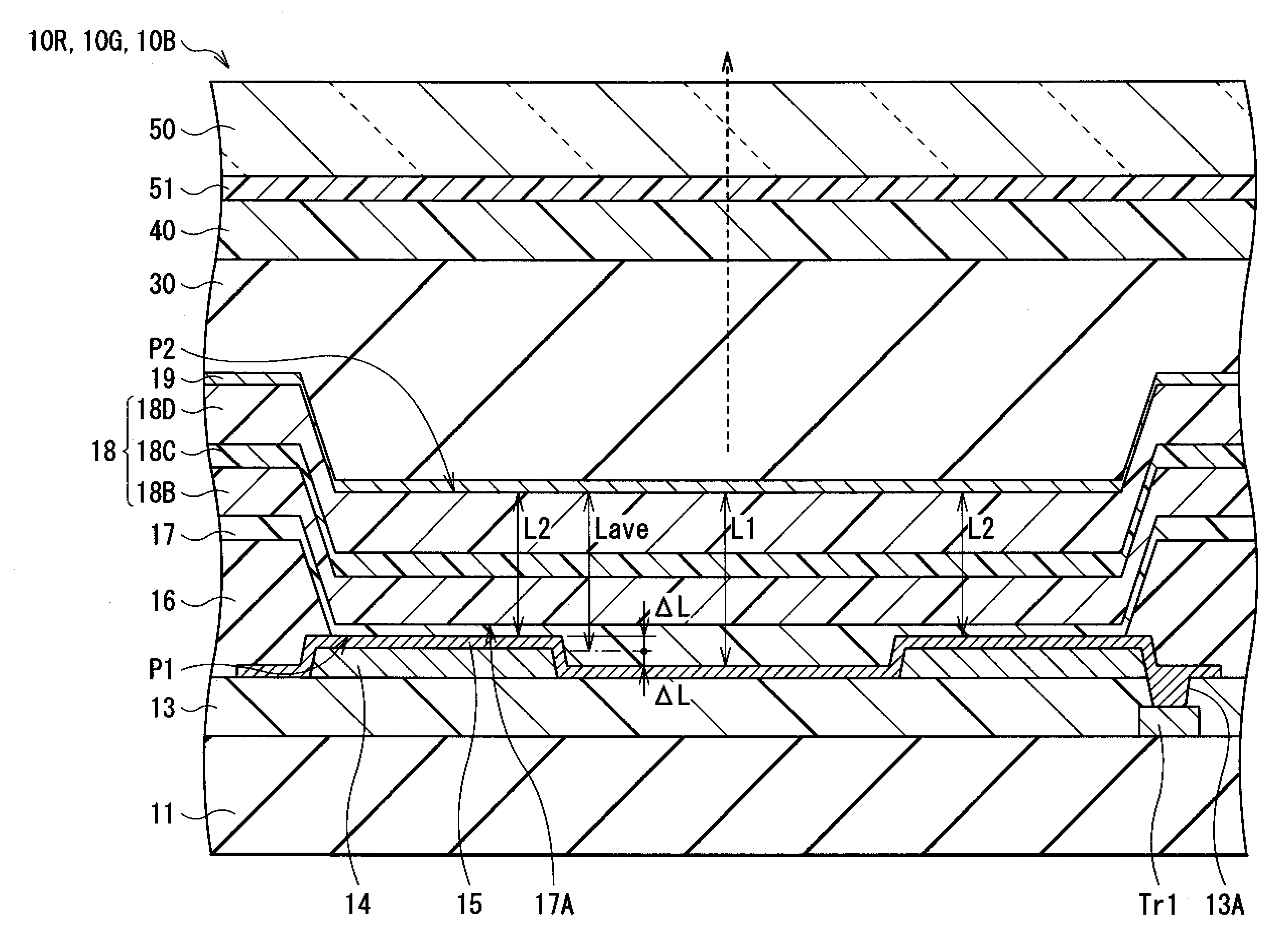 Display device and display unit