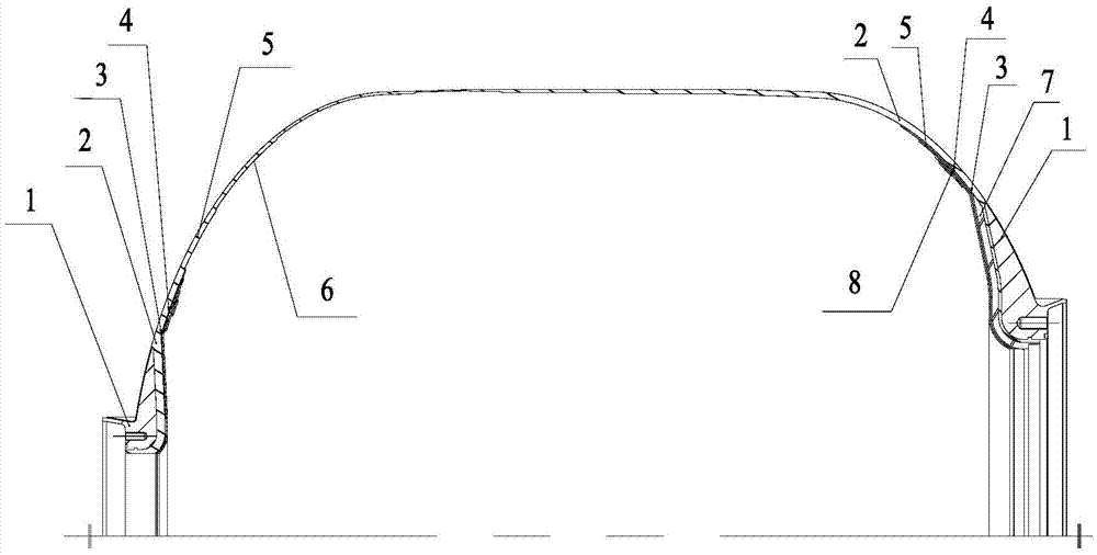 Seal head heat insulating layer forming method and mold of filament winding engine heat insulating structure