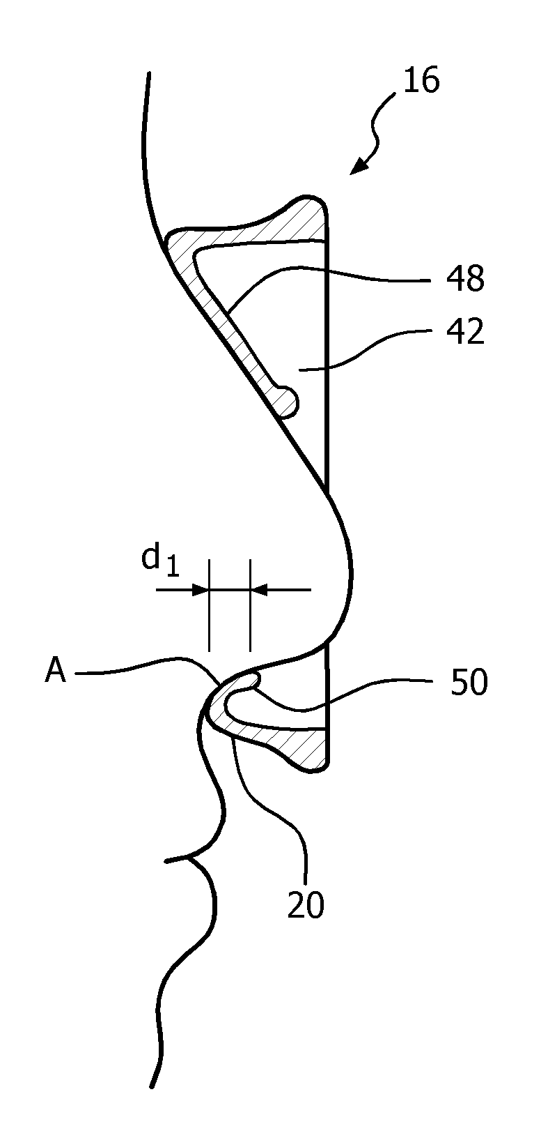 Nasal cushion including a confortable septum/nare seal