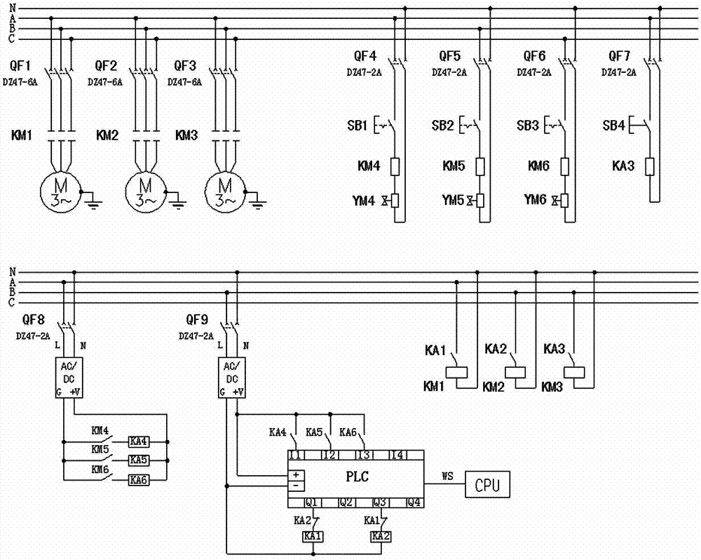 Cement filler silo dust removing and swiping card ash blowing automatic control system