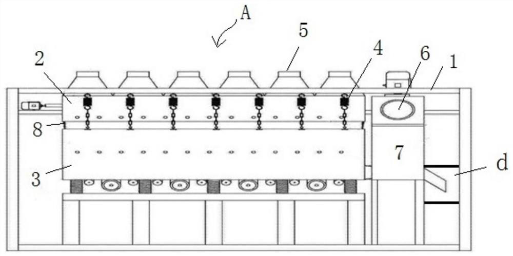 Tailing activation process system based on drying, grinding and selecting integrated intelligent production equipment