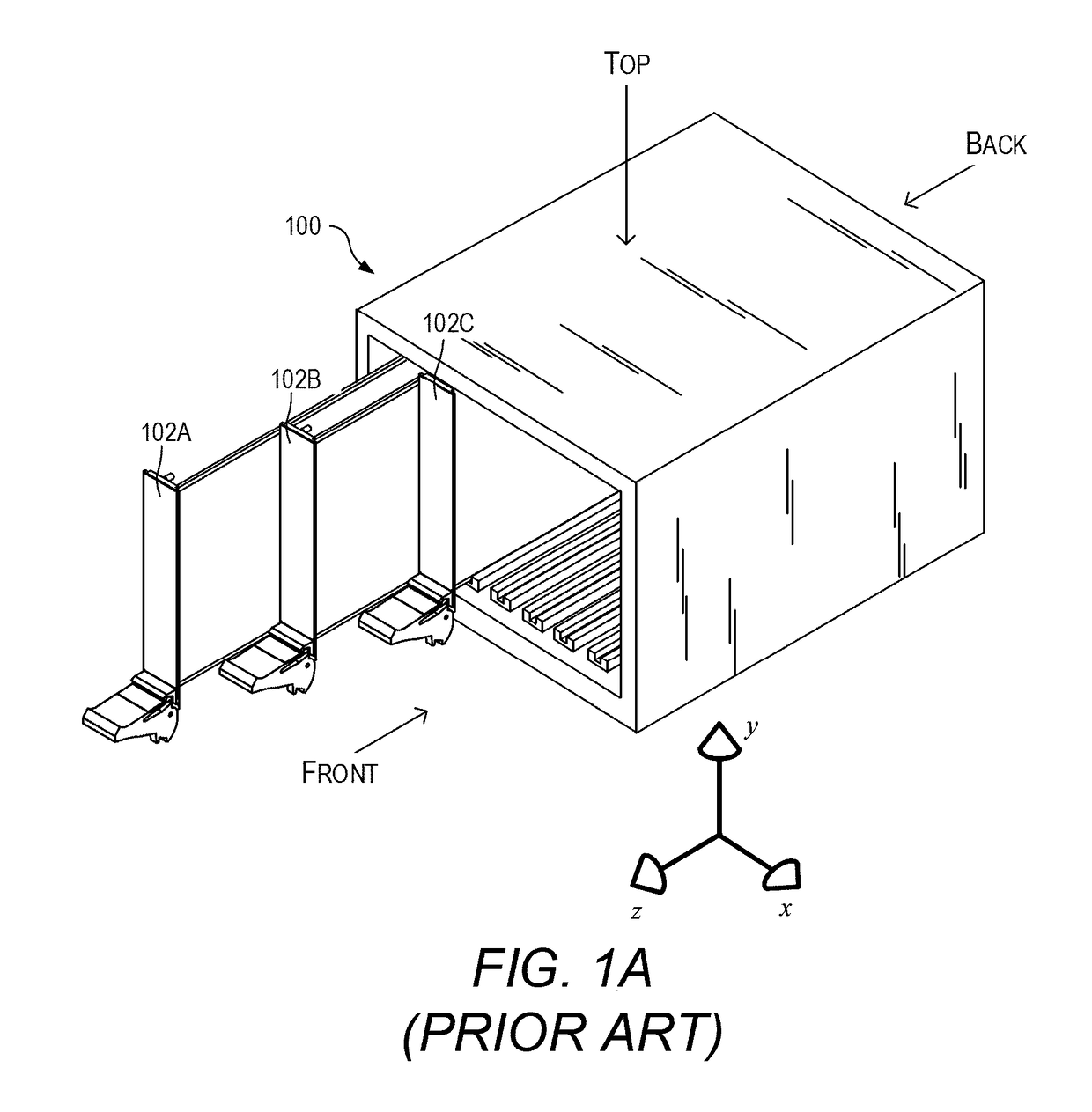 Airflow straightener in an electronics chassis