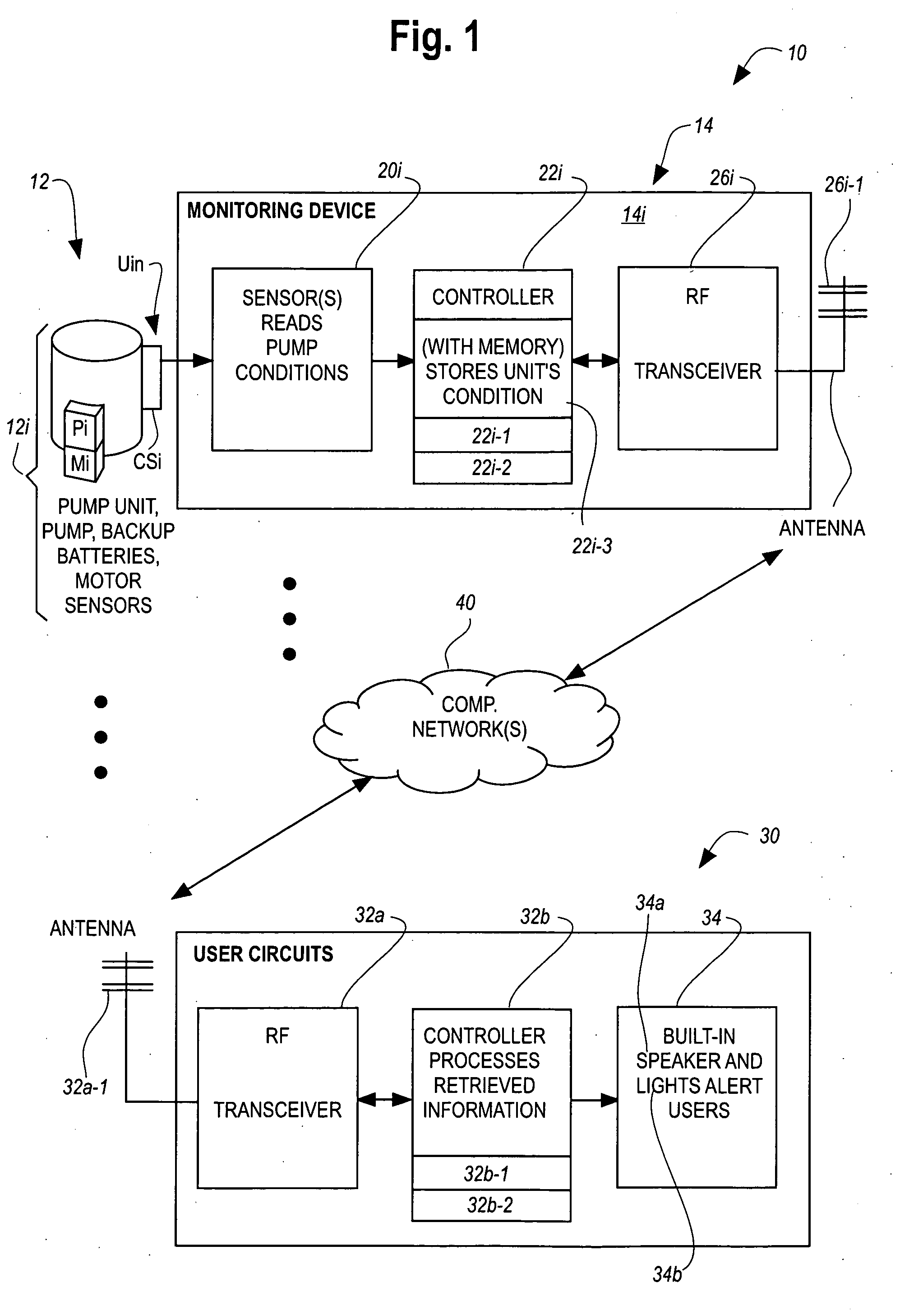 Pump monitoring system