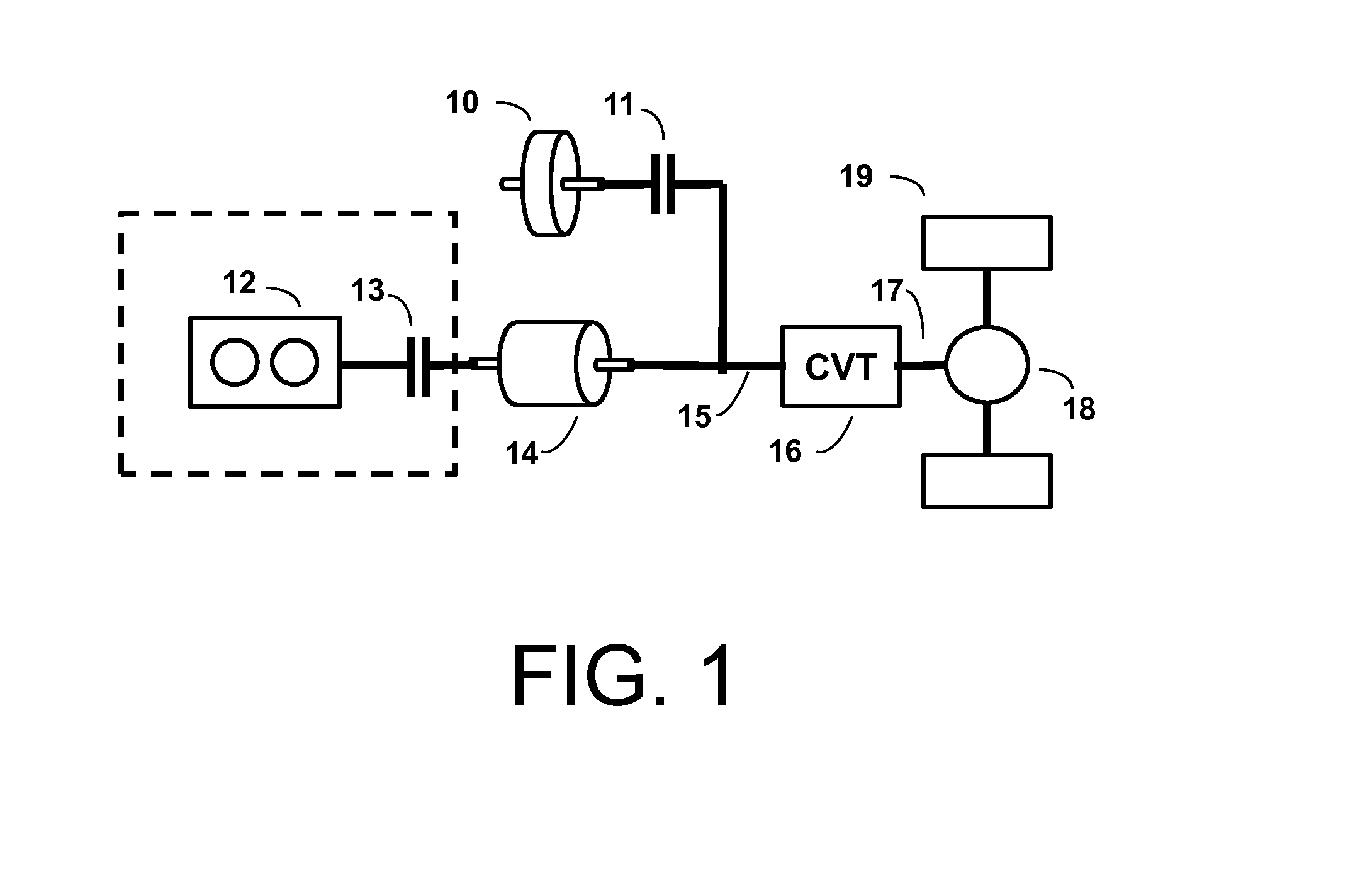 Optimized de-inertia control method for kinetic hybrids