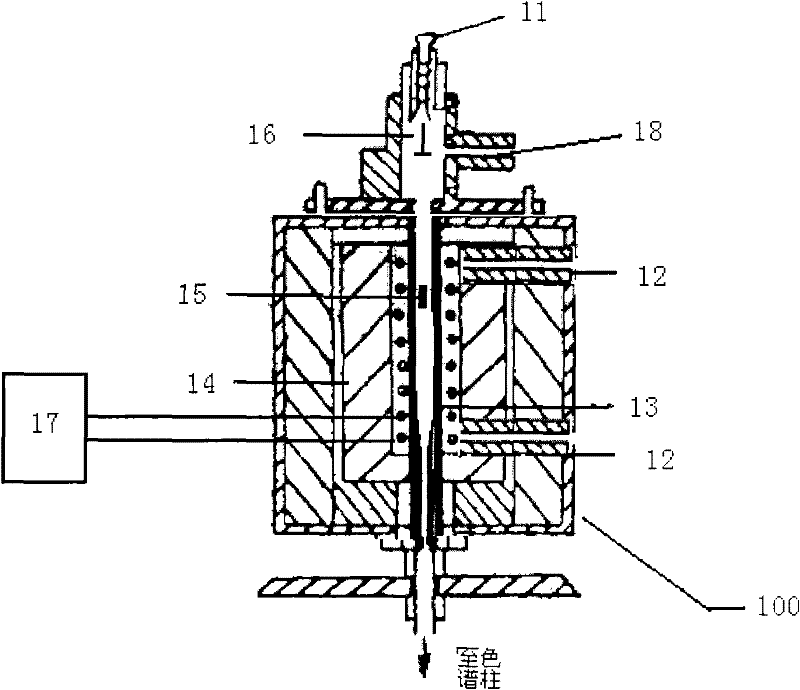 Thermal cracker, thermal cracking gas chromatograph and thermal cracking analysis method