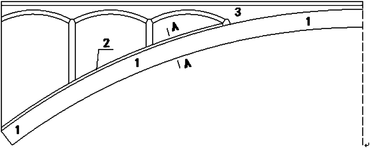 Ultra-high-performance concrete lattice reinforcement structure and method thereof for reinforcing masonry arch bridge