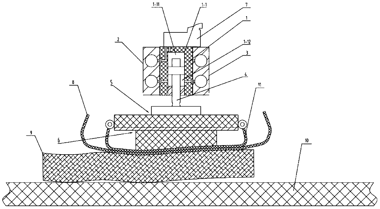 Differential pressure type profiling matrix cylinder group mechanism