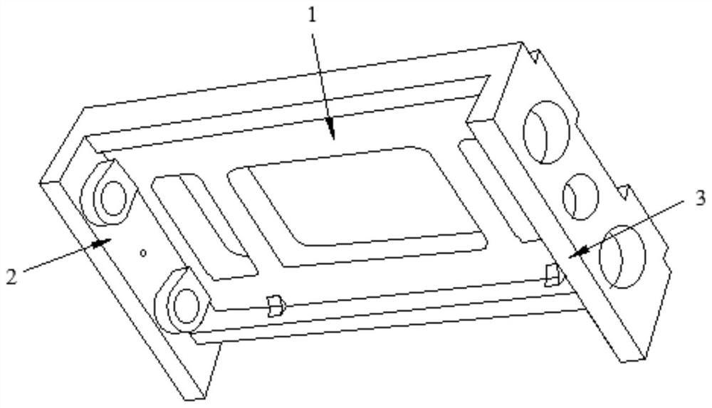 Precision machining process for hole system of main motor supporting plate of numerical control mine rope sawing machine