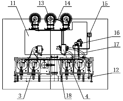 A hot stamping hydraulic press system