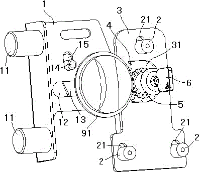 Emergency unlocking mechanism for gear transmission type safe box lock