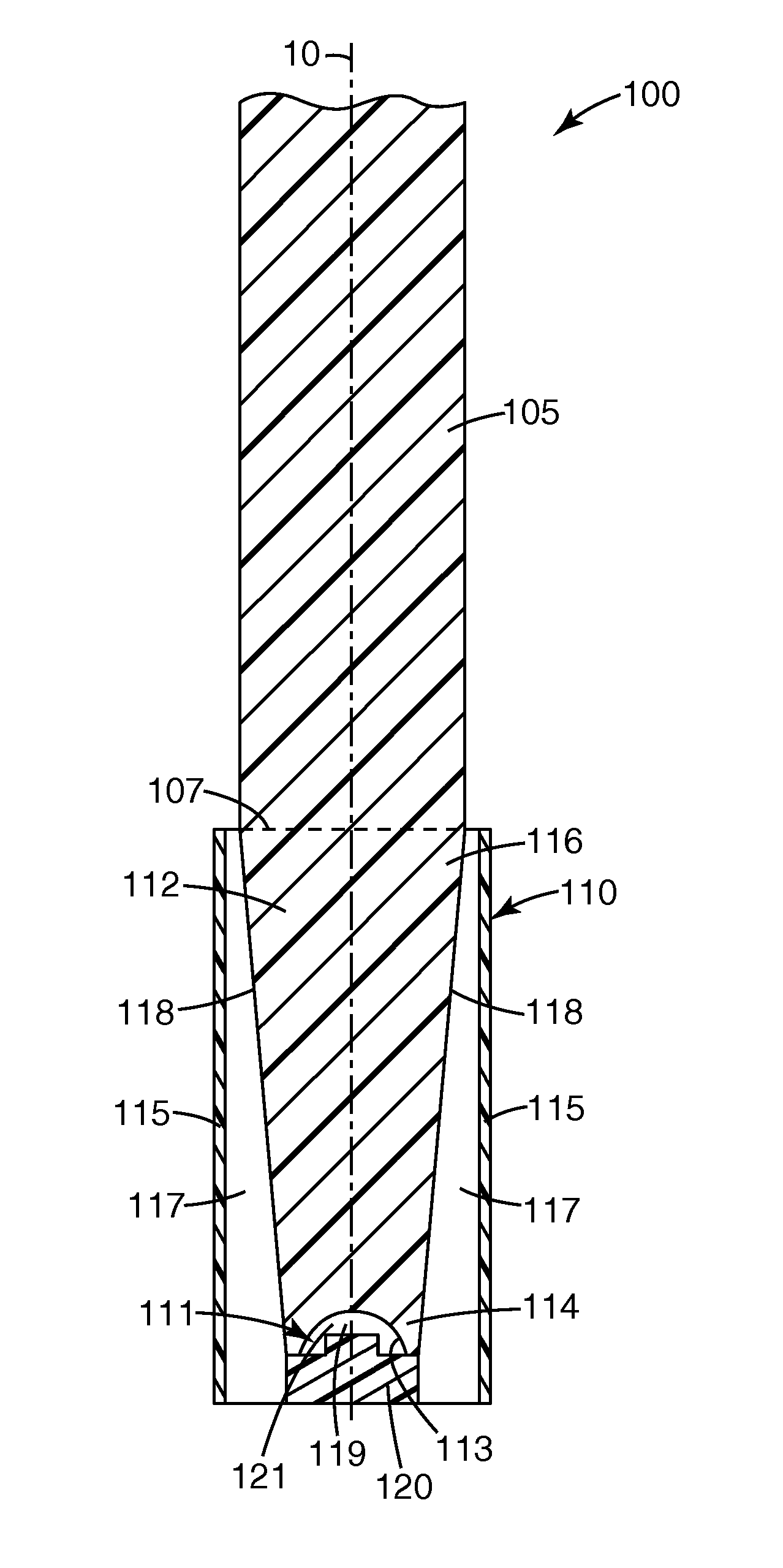 Efficient light injector