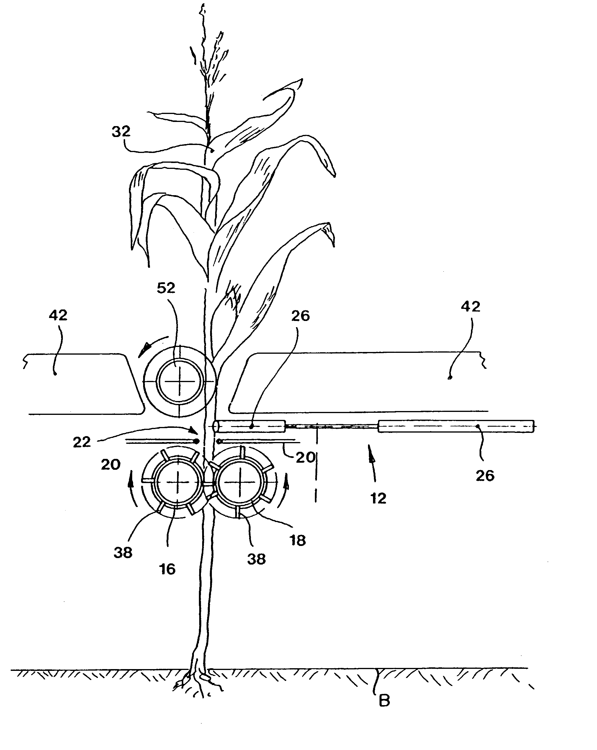 Intake and plucking arrangement