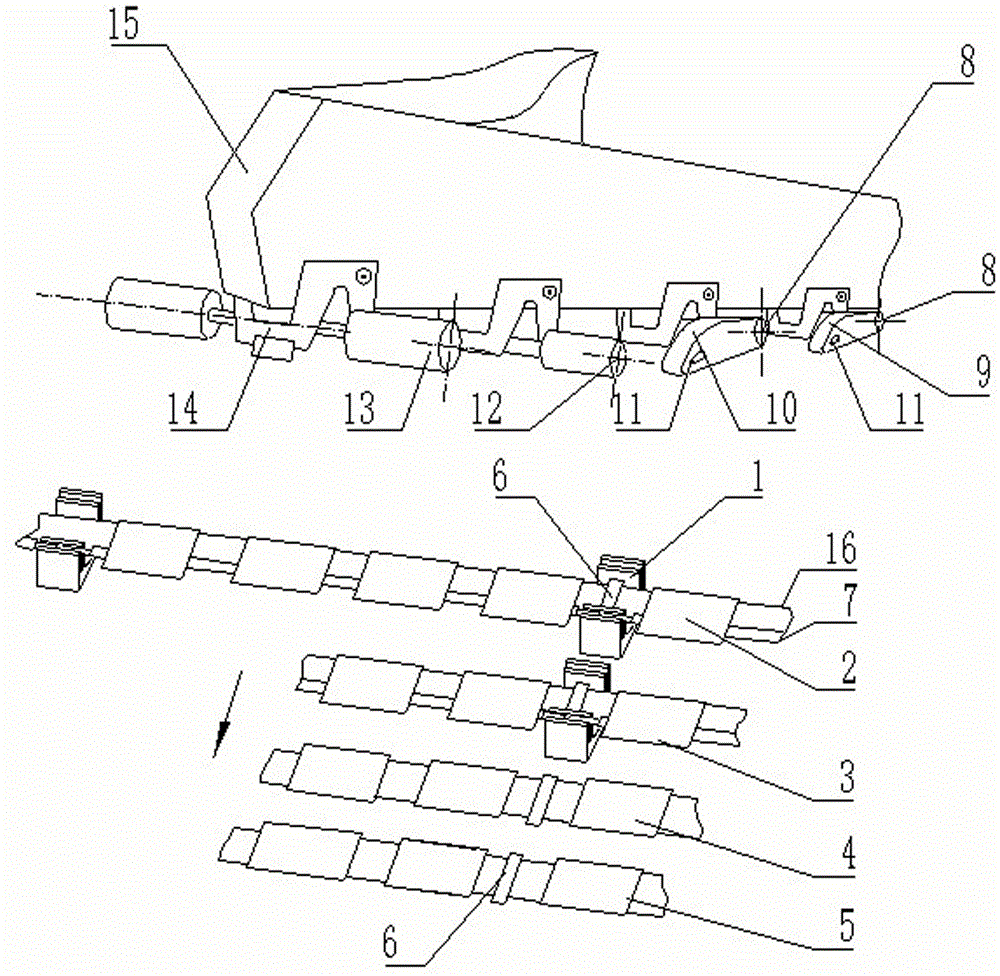 Roving frame draft gear applicable to high draft