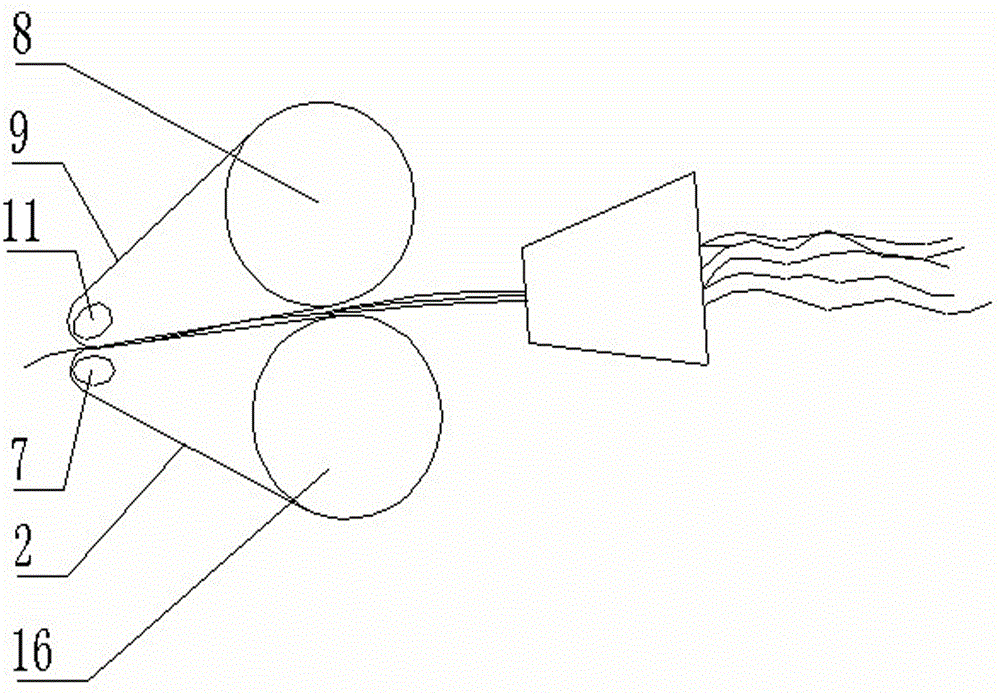 Roving frame draft gear applicable to high draft