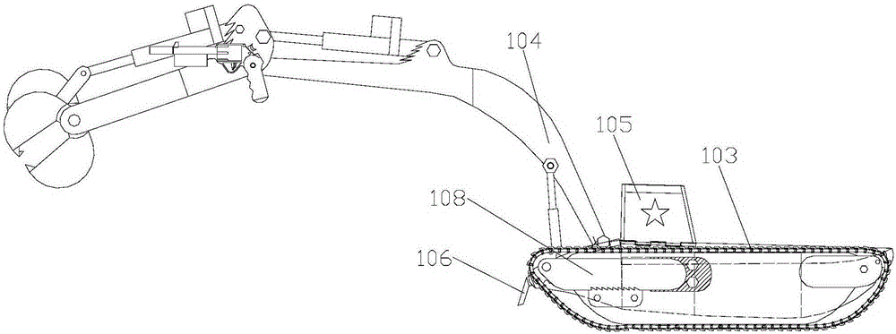 Child amphibious excavator