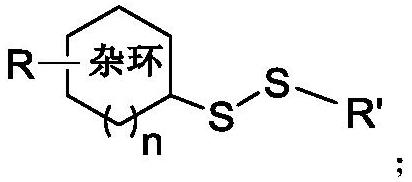 Disulfide bond compound as well as preparation method and antibacterial application thereof