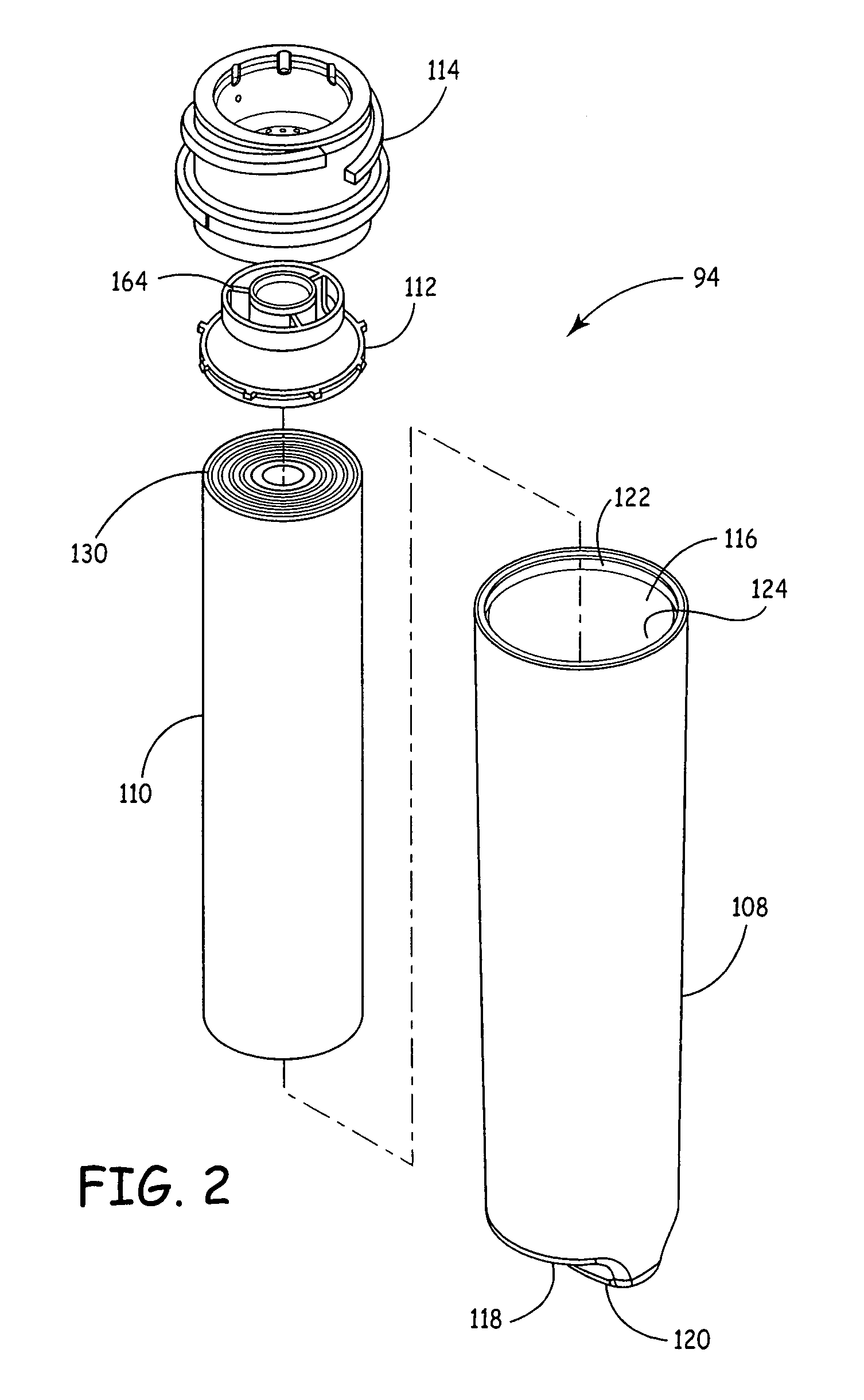 Crossflow filtration system with quick dry change elements