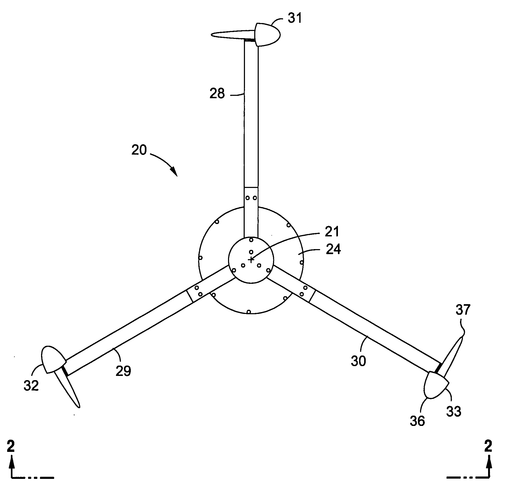 Vertical axis omni-directional wind turbine