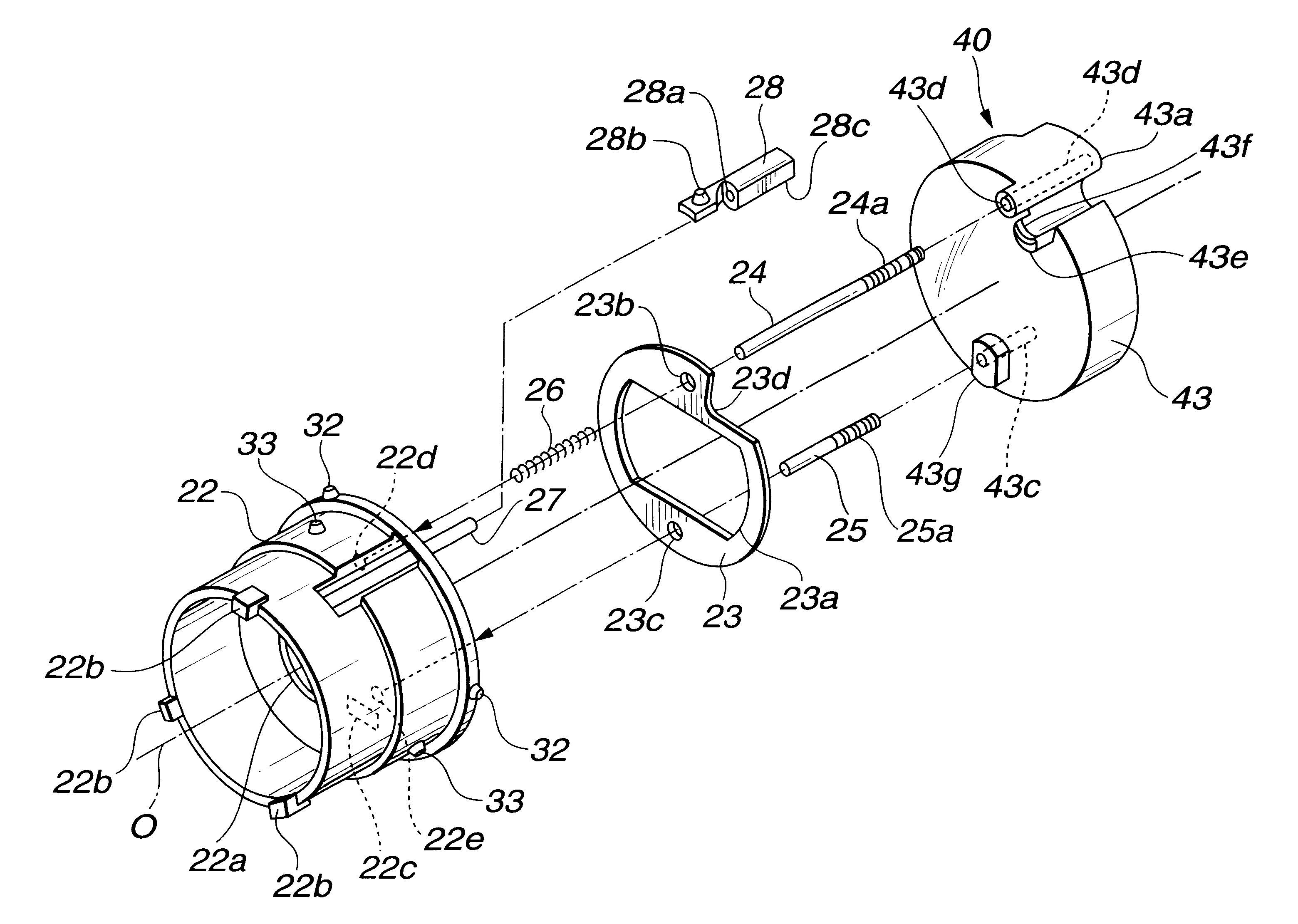 Lens housing having aperture device