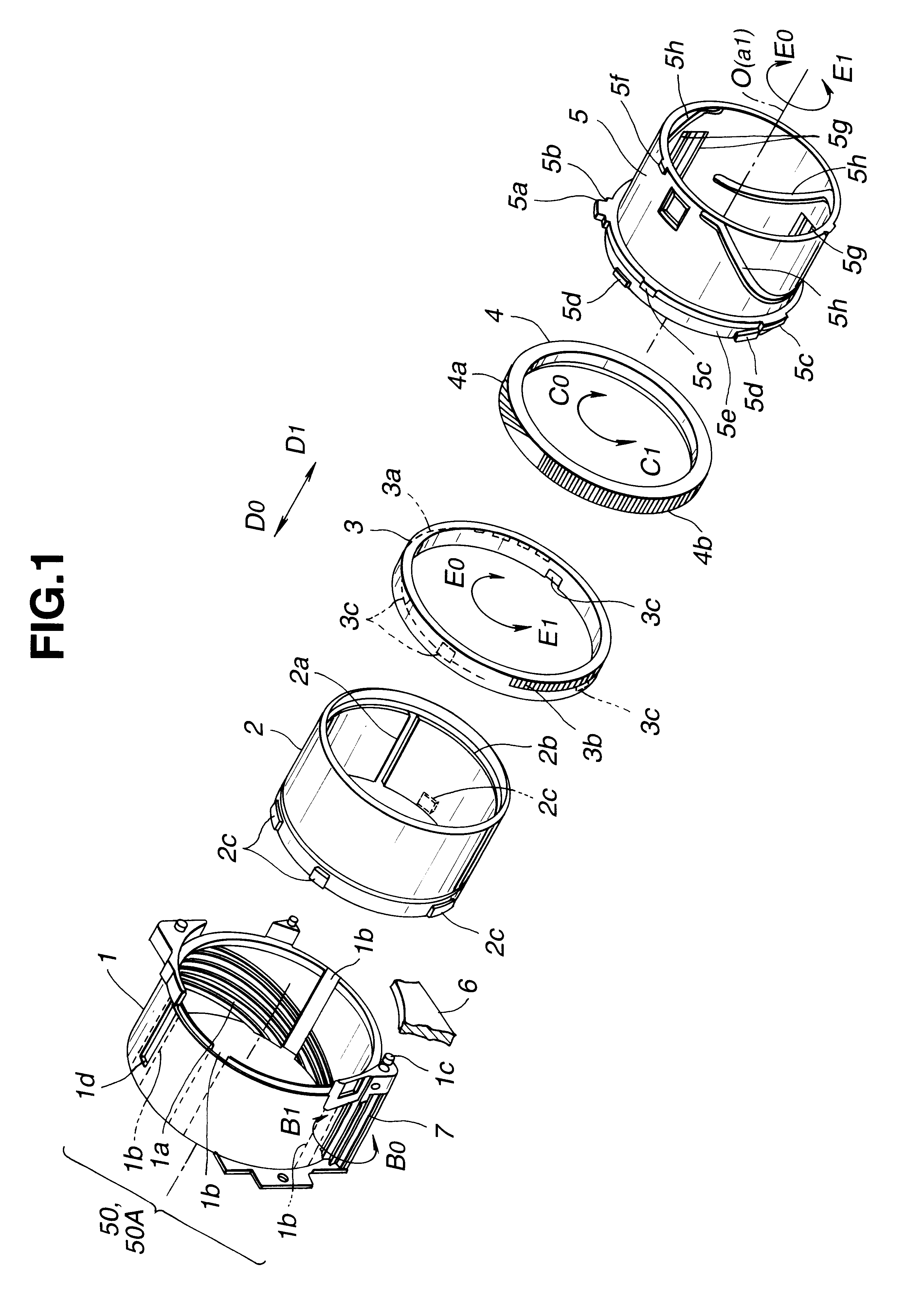 Lens housing having aperture device