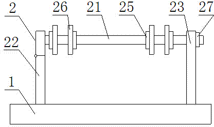 Adhesive tape roll installation mechanism of processing device for spraying masking films