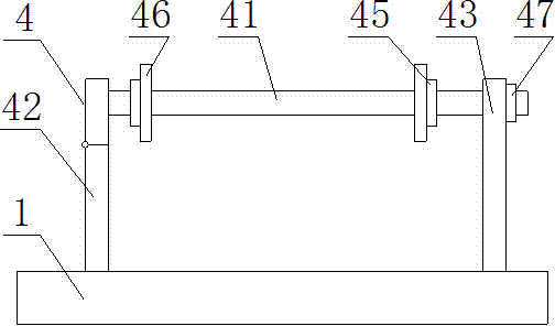 Adhesive tape roll installation mechanism of processing device for spraying masking films