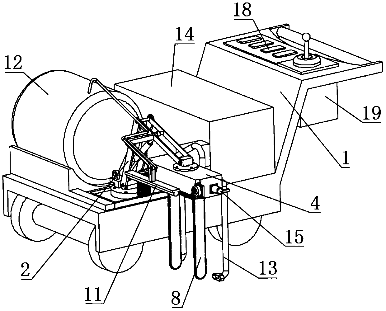 Multi-functional garden landscaping maintenance device