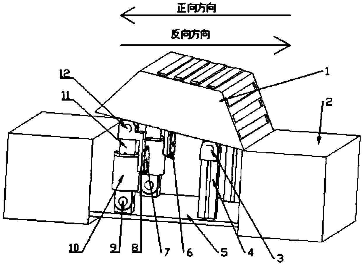 Road speed bump and energy recovery device thereof