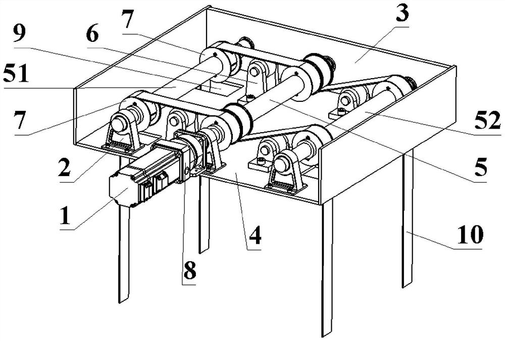 Single-shaft synchronizing device of storage robot