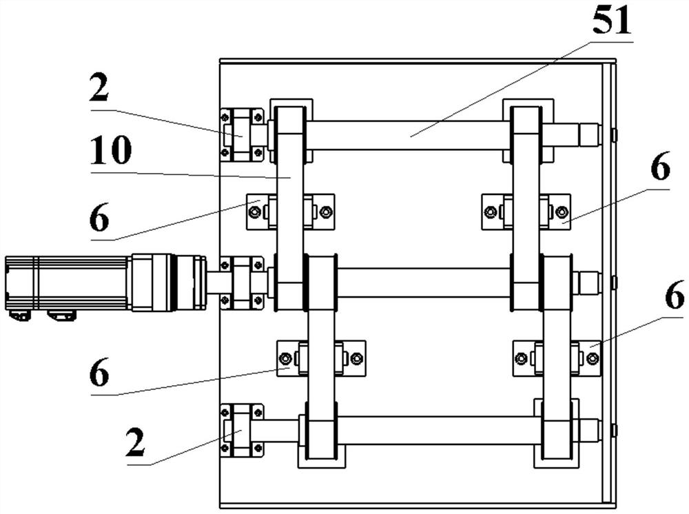 Single-shaft synchronizing device of storage robot