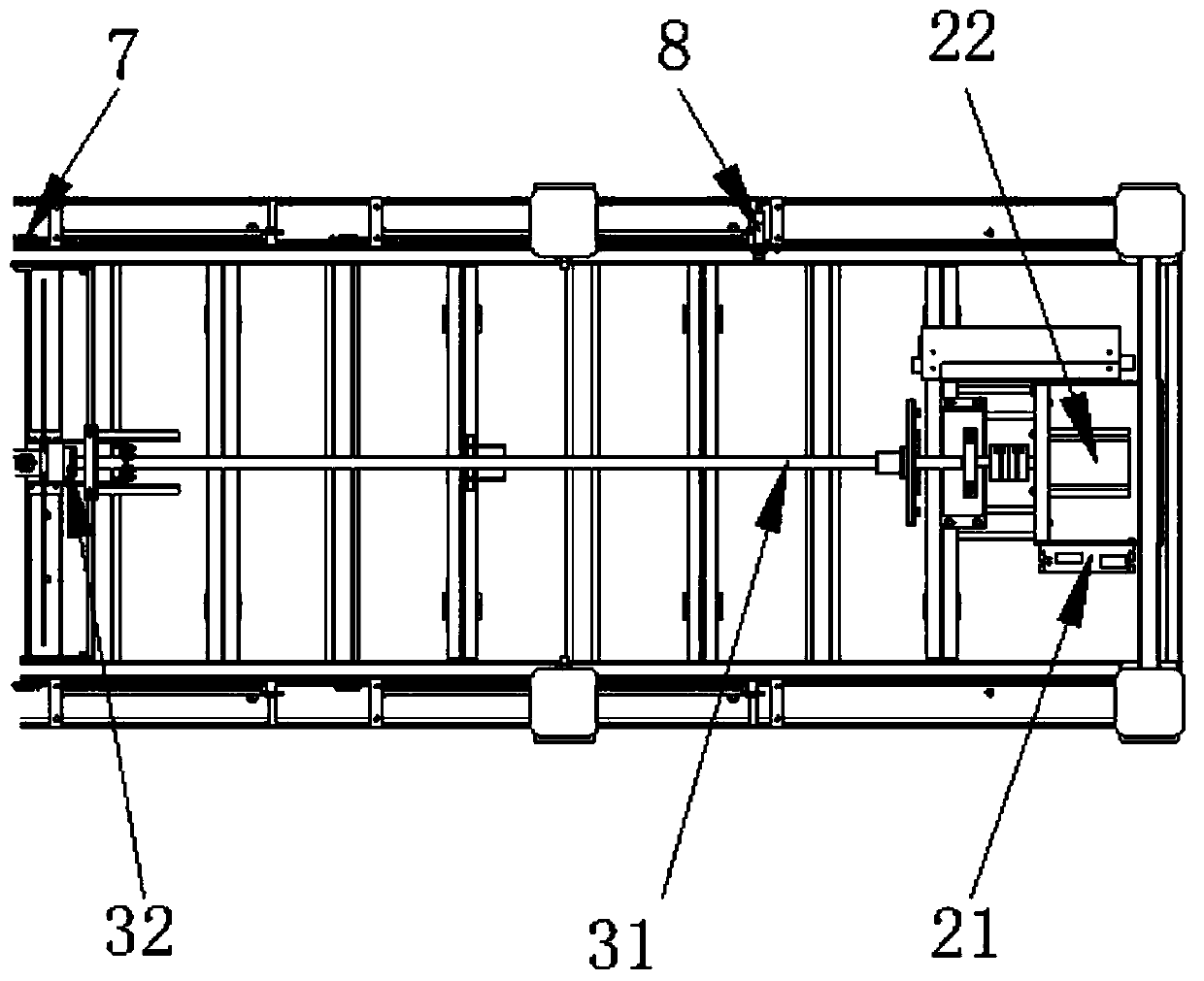 Remote control folding type cable trench cover plate device