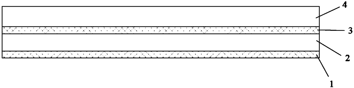 A kind of preparation method of double-layer PET protective film for lithium battery pack