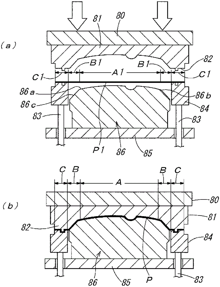 Pressure forming method and pressure forming device