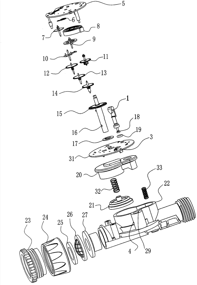 High-performance anti-dirt swing sprinkler and water saving method